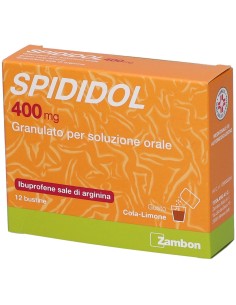 Spididol 400 mg Granulato Per Soluzione Orale Aroma Cola-Limone 12 bustine